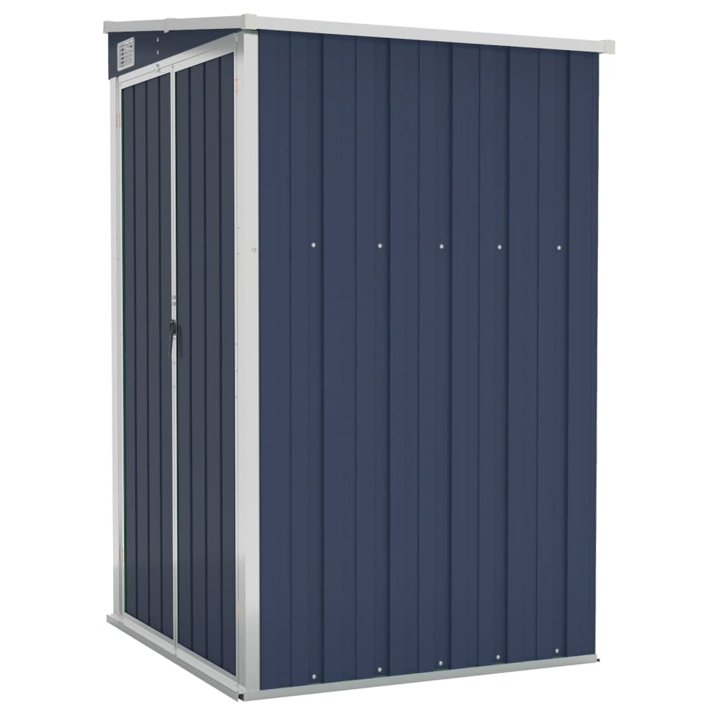 Wall Mounted Garden Shed Anthracite 118X100x178 Cm Steel Sheds Summerhouses Carports