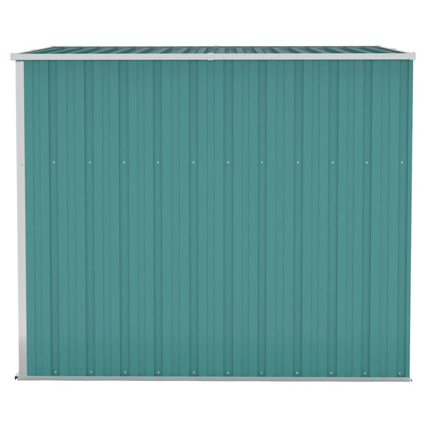 Wall Mounted Garden Shed Green 118X194x178 Cm Galvanised Steel Sheds Summerhouses Carports