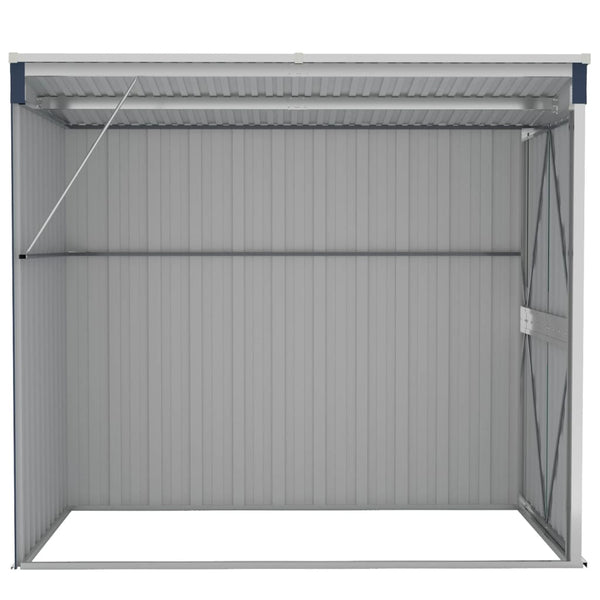 Wall Mounted Garden Shed Anthracite 118X194x178 Cm Steel Sheds Summerhouses Carports
