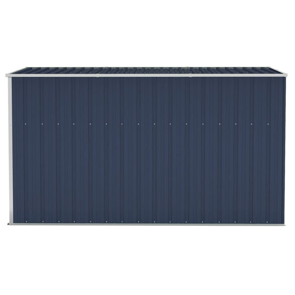 Wall Mounted Garden Shed Anthracite 118X288x178 Cm Steel Sheds Summerhouses Carports
