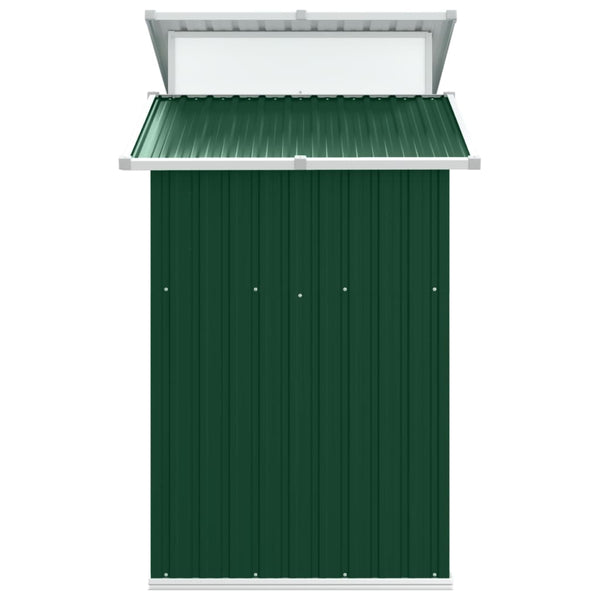 Garden Shed Green 270X130x208.5 Cm Galvanised Steel Sheds Summerhouses Carports