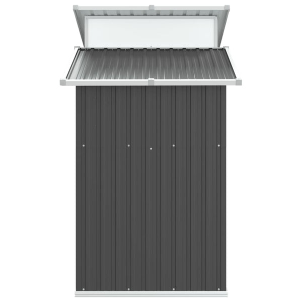 Garden Shed Anthracite 270X130x208.5 Cm Galvanised Steel Sheds Summerhouses Carports