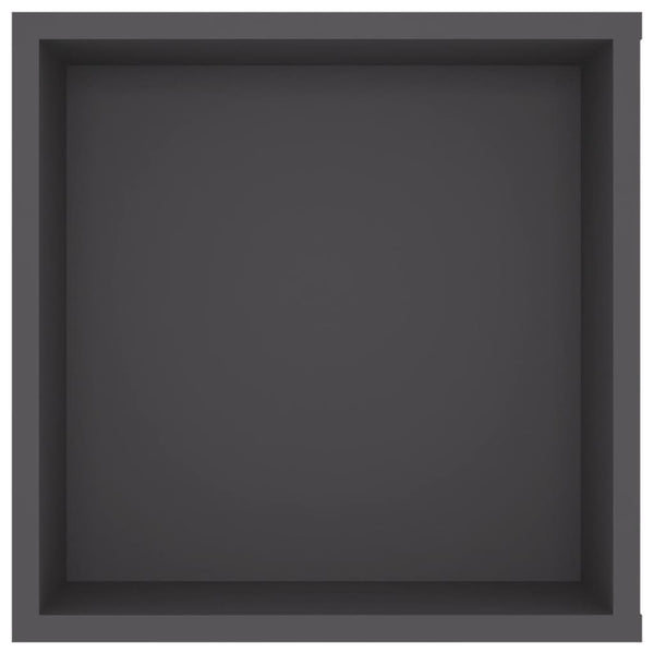 Wall Mounted Tv Cabinet Grey 102X35x35 Cm Engineered Wood Bookshelves