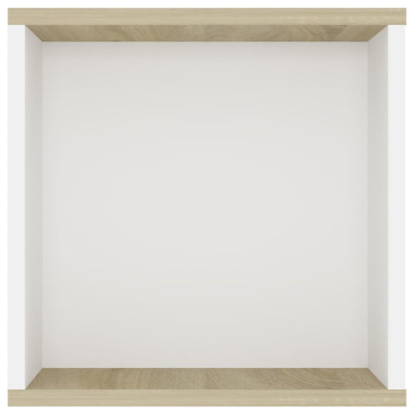 Wall Mounted Tv Cabinet White&Sonoma Oak 102X35x35cm Engineered Wood Bookshelves