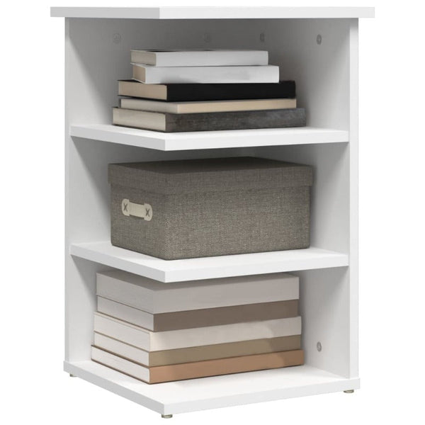 Side Tables Side Cabinet White 35X35x55 Cm Engineered Wood