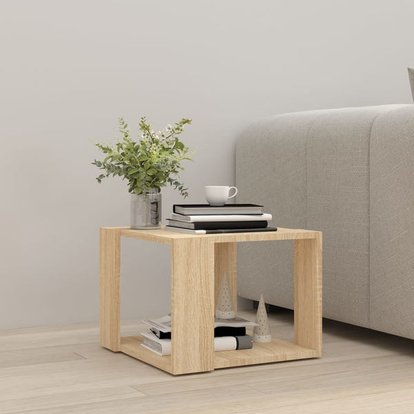 Coffee Table Sonoma Oak 40X40x30 Cm Engineered Wood Coffee Tables