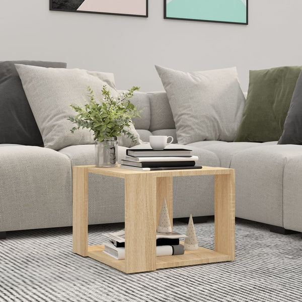 Coffee Table Sonoma Oak 40X40x30 Cm Engineered Wood Coffee Tables