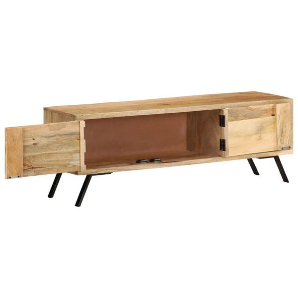Tv Cabinet 110X30x40 Cm Solid Mango Wood Tv Stands & Entertainment Units