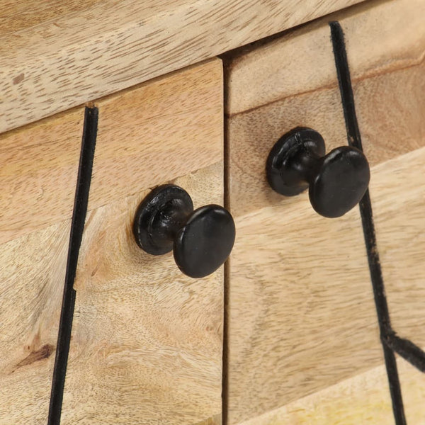 Tv Cabinet 110X30x40 Cm Solid Mango Wood Tv Stands & Entertainment Units