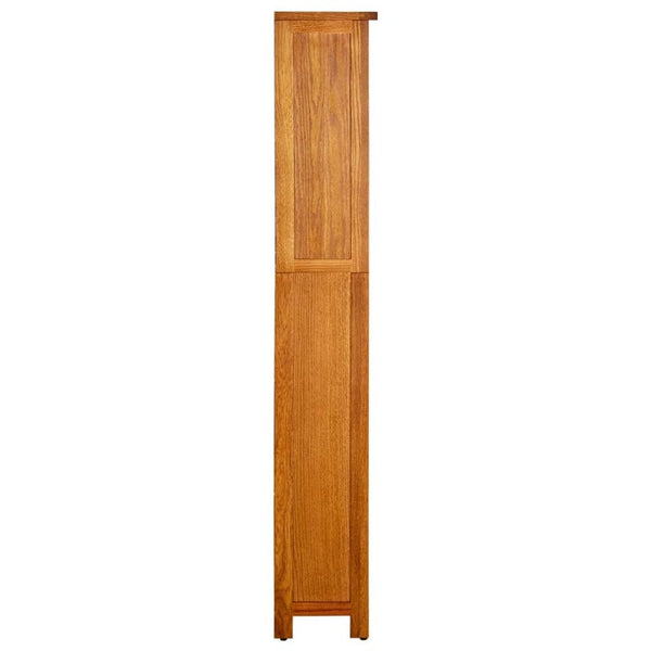 Vidaxl 5 Tier Bookcase 70X22x140 Cm Solid Oak Wood Bookshelves
