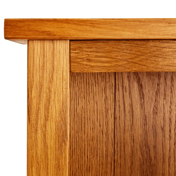 5 Tier Bookcase 45X22x140 Cm Solid Oak Wood Bookshelves