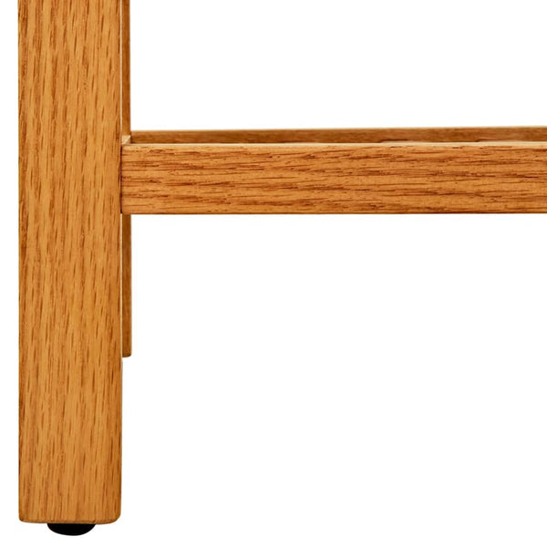 Shoe Rack With 5 Shelves 50X27x100 Cm Solid Oak Wood Shoe Racks