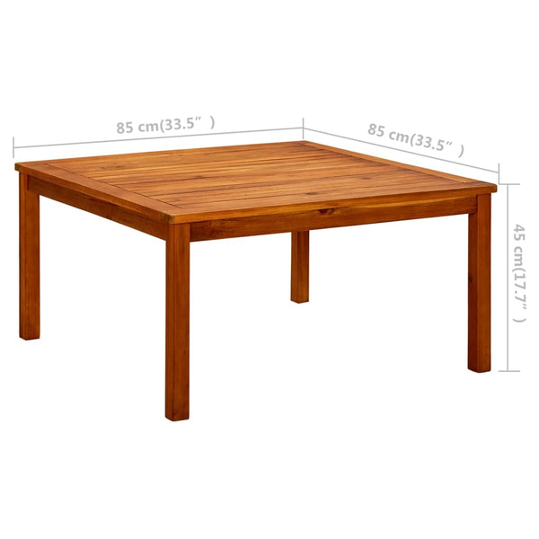 Garden Coffee Table 85X85x45 Cm Solid Acacia Wood Coffee Tables