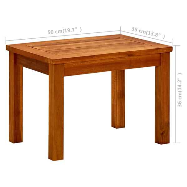 Vidaxl Garden Coffee Table 50X35x36 Cm Solid Acacia Wood Coffee Tables