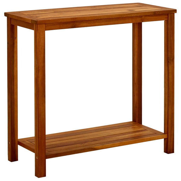 Garden Console Table 80X35x75 Cm Solid Acacia Wood Hall Tables
