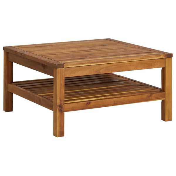 Coffee Table 65X65x35 Cm Solid Acacia Wood Coffee Tables