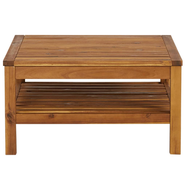 Coffee Table 65X65x35 Cm Solid Acacia Wood Coffee Tables
