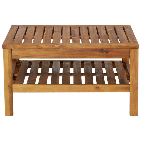 Coffee Table 65X65x35 Cm Solid Acacia Wood Coffee Tables