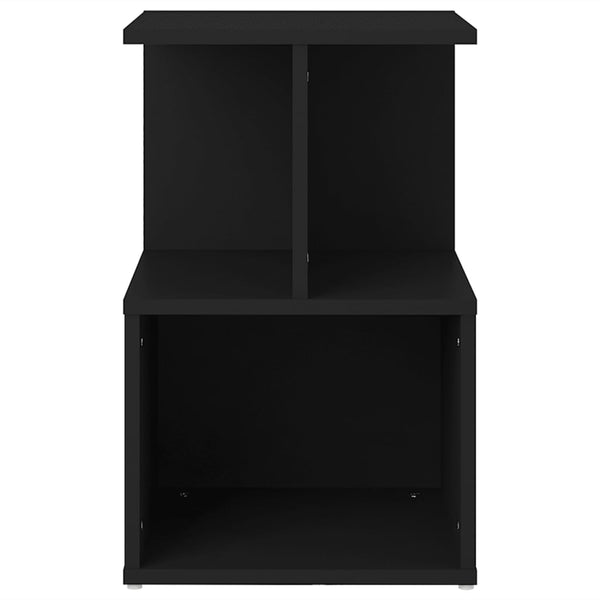 Bedside Cabinet Black 35X35x55 Cm Engineered Wood Bedside Tables