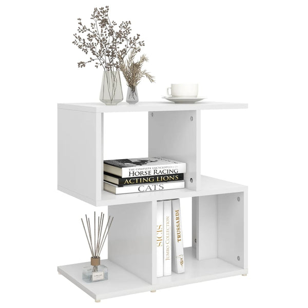 Bedside Cabinet White 50X30x51.5 Cm Engineered Wood