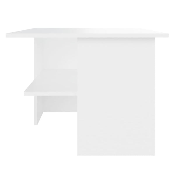 Coffee Table White 90 X 60 46.5Cm Engineered Wood