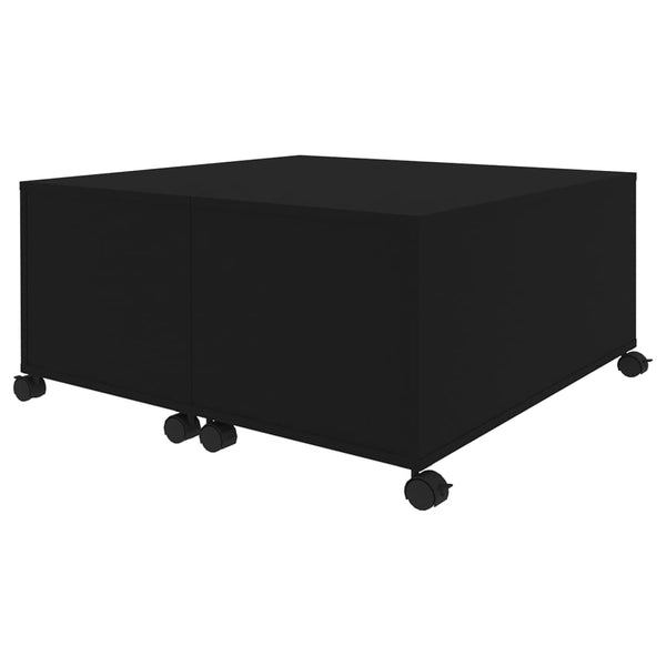 Coffee Table Black 75X75x38 Cm Engineered Wood Coffee Tables