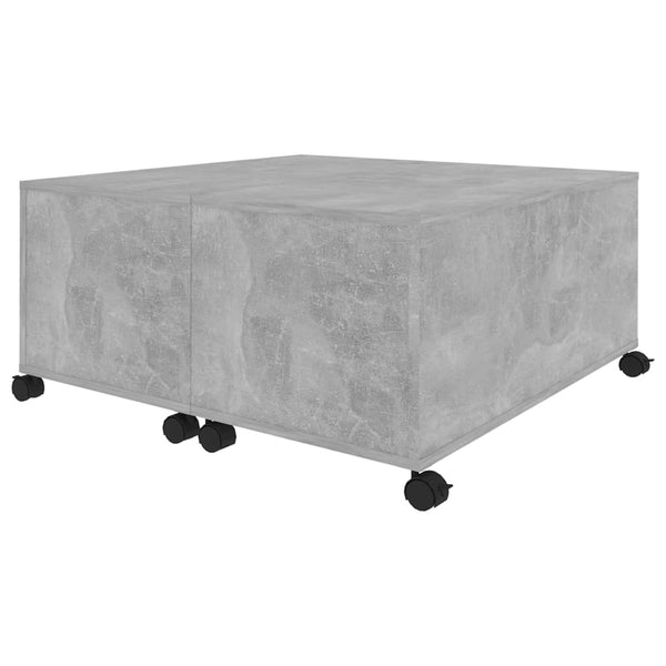 Coffee Table Concrete Grey 75X75x38 Cm Engineered Wood Coffee Tables