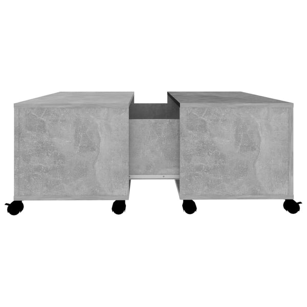 Coffee Table Concrete Grey 75X75x38 Cm Engineered Wood Coffee Tables
