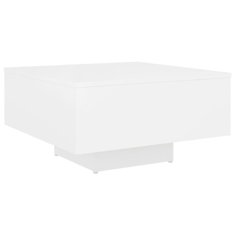 Coffee Tables Coffee Table White 60X60x31.5 Cm Engineered Wood