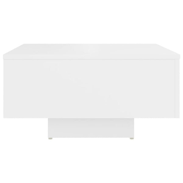 Coffee Table White 60X60x31.5 Cm Engineered Wood Coffee Tables