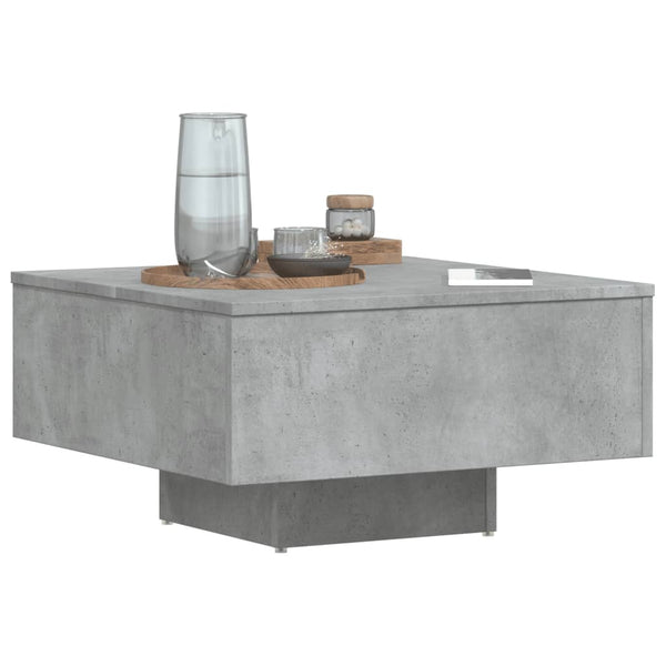 Coffee Table Concrete Grey 60X60x31.5 Cm Engineered Wood Coffee Tables