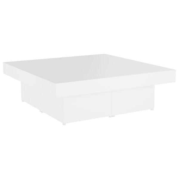 Vidaxl Coffee Table White 90X90x28 Cm Engineered Wood Coffee Tables