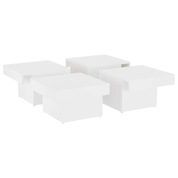 Vidaxl Coffee Table White 90X90x28 Cm Engineered Wood Coffee Tables