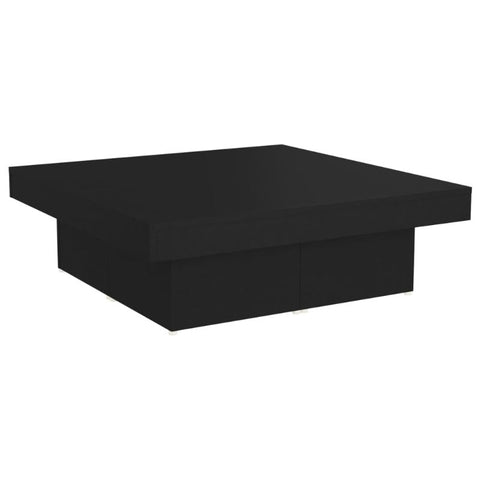 Coffee Table Black 90X90x28 Cm Engineered Wood Coffee Tables