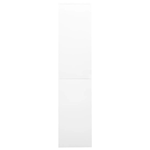Office Cabinet With Sliding Door White Steel 90X40x180cm Cabinets & Cupboards