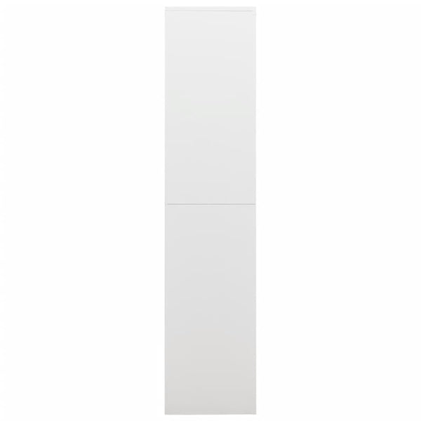 Locker Cabinet White 90X40x180 Cm Steel Filing Cabinets