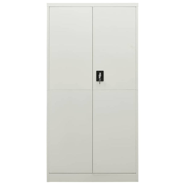 Vidaxl Locker Cabinet Light Grey 90X40x180 Cm Steel Storage Units