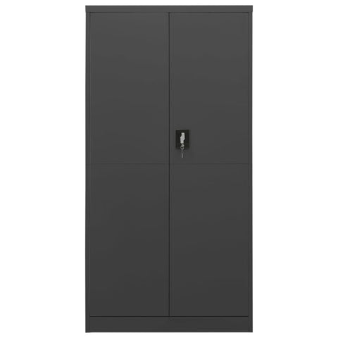 Locker Cabinet Anthracite 90X40x180 Cm Steel Filing Cabinets