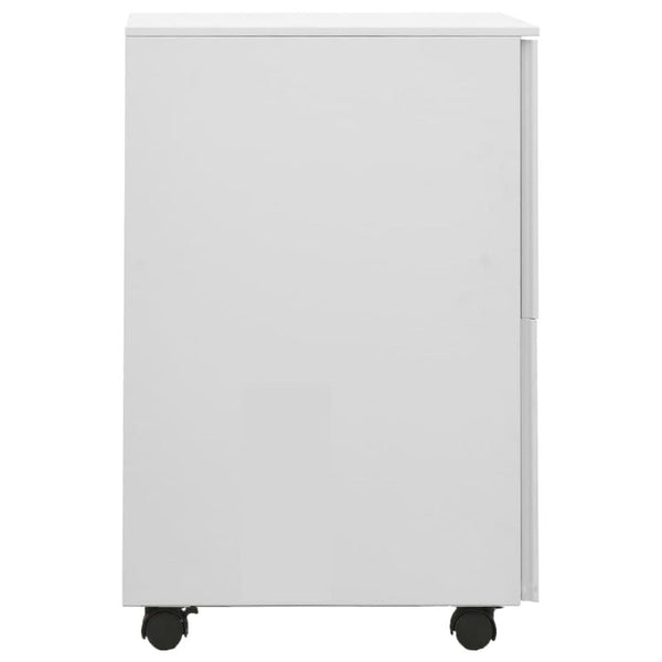 Vidaxl Mobile File Cabinet Light Grey Steel 39X45x67 Cm Filing Cabinets