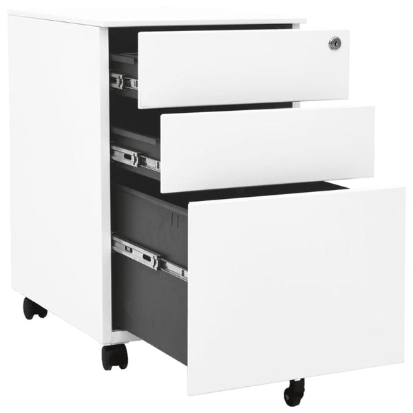 Cabinets & Cupboards Mobile File Cabinet White 39X45x60 Cm Steel