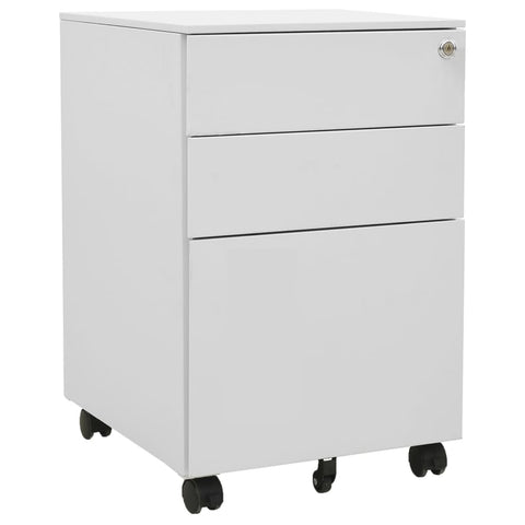 Mobile File Cabinet Light Grey 39X45x60 Cm Steel Cabinets & Cupboards