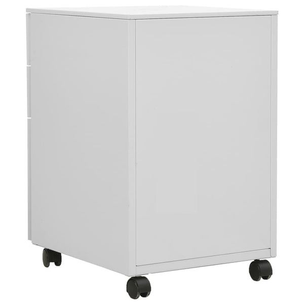 Mobile File Cabinet Light Grey 39X45x60 Cm Steel Cabinets & Cupboards