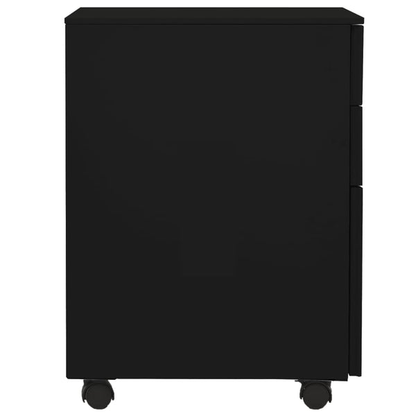 Mobile File Cabinet Black 39X45x60 Cm Steel Filing Cabinets