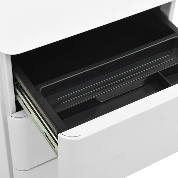 Vidaxl Mobile File Cabinet Light Grey Steel 30X45x59 Cm Filing Cabinets