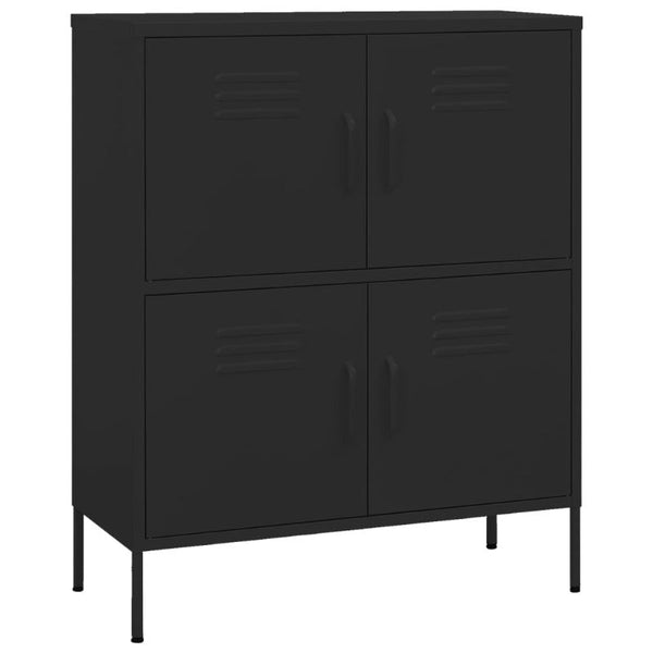 Cabinets & Cupboards Storage Cabinet Black 80X35x101.5 Cm Steel