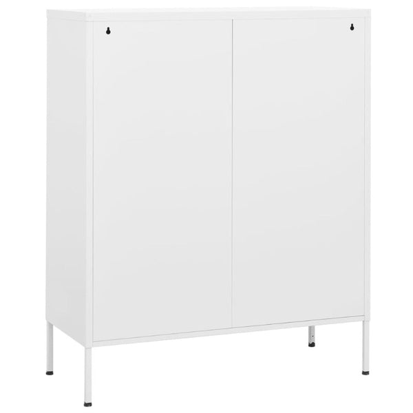 Cabinets & Cupboards Storage Cabinet White 80X35x101.5 Cm Steel