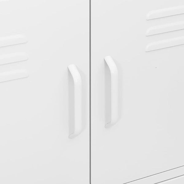 Cabinets & Cupboards Storage Cabinet White 80X35x101.5 Cm Steel
