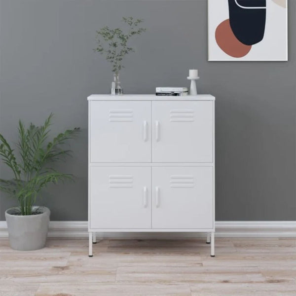 Cabinets & Cupboards Storage Cabinet White 80X35x101.5 Cm Steel