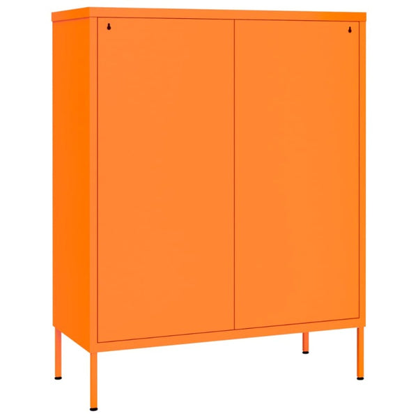 Orange Steel Drawer Cabinet 80X35x101.5 Cm Cabinets & Cupboards