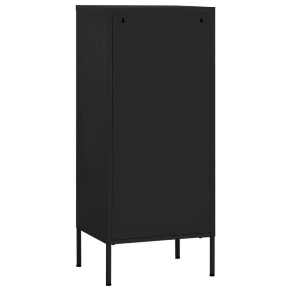 Storage Cabinet Black 42.5X35x101.5 Cm Steel Cabinets & Cupboards